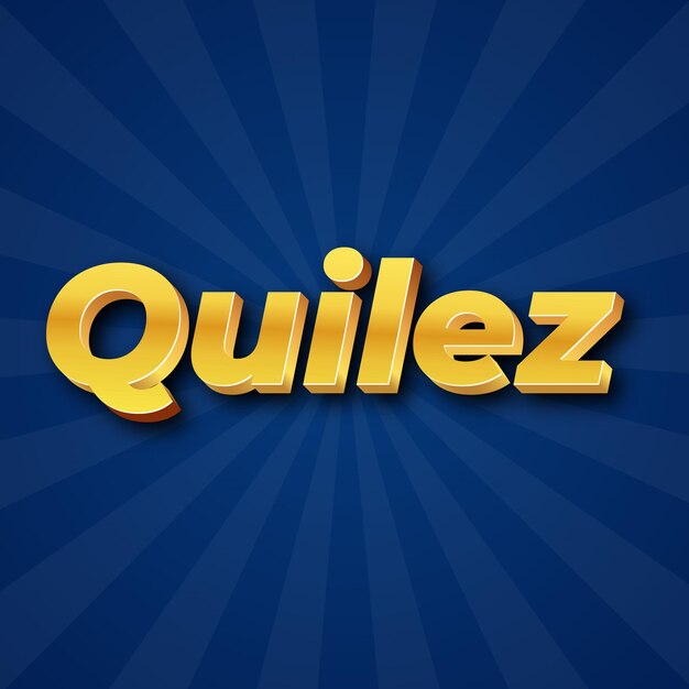 Quilez テキスト効果 ゴールド JPG 魅力的な背景カード写真