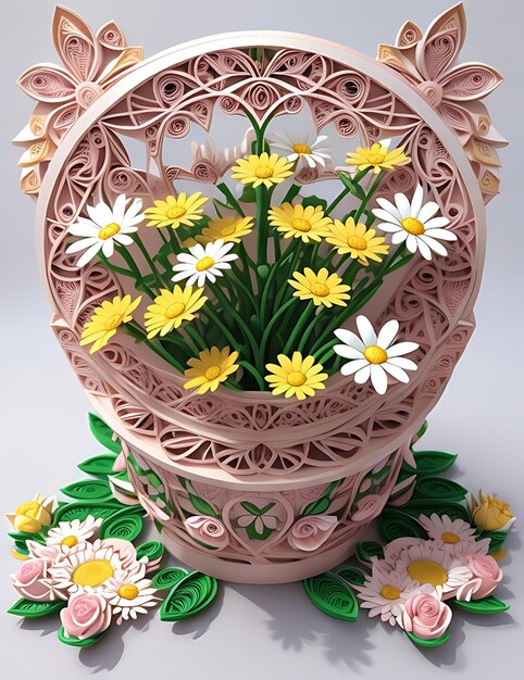 Quilled paper art 3D