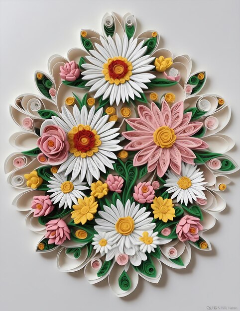 Quilled paper art 3D