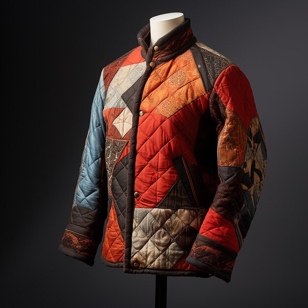 Photo quilted jacket