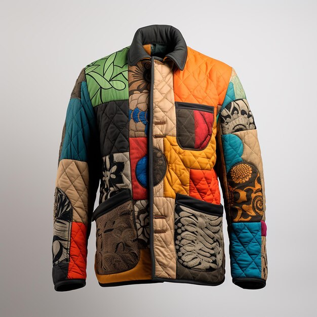 Photo quilted jacket