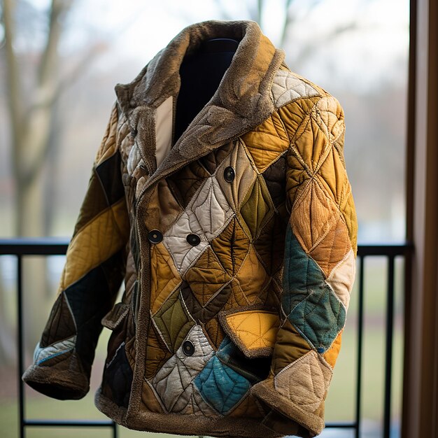 Photo quilted jacket