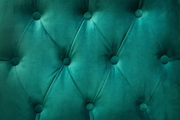 Quilted velvet green fabric as a background