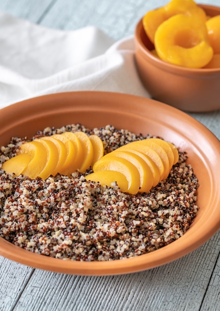 Quinoa with peach