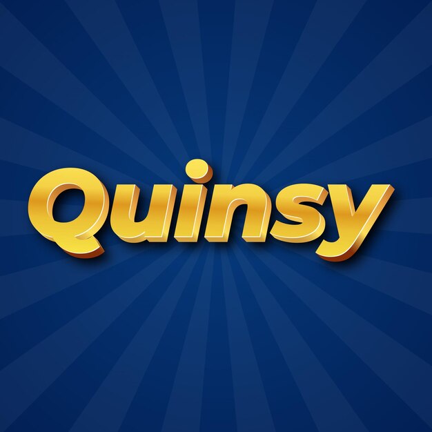 Quinsy Текстовый эффект Золотой JPG привлекательный фоновый карточный снимок