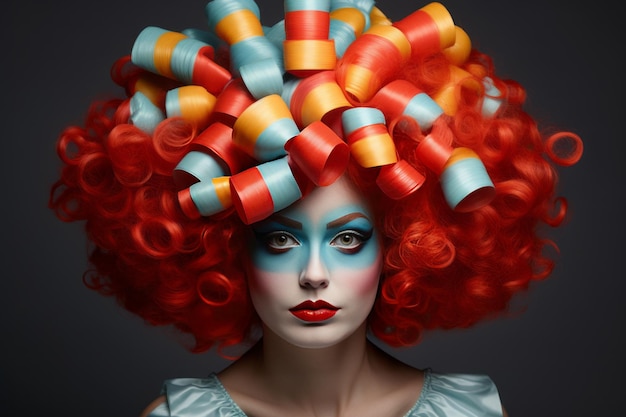 The Quirky Charm of the Clown Wig Exploring Its Dimensional Aspect in a 32 Ratio