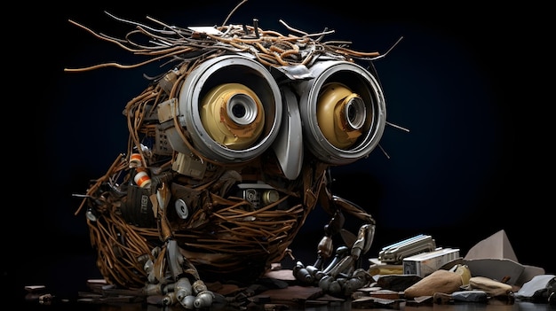 Quirky and unconventional sculptures made from recycled materials