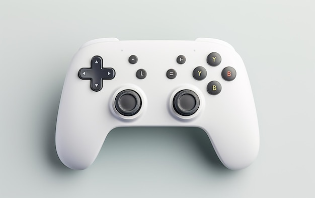 quotA Bluetooth Gamepad on a White Backgroundquot