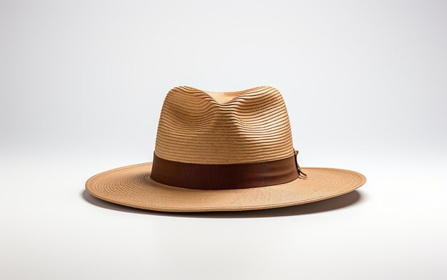 quotA Boater Hat on a White Backgroundquot