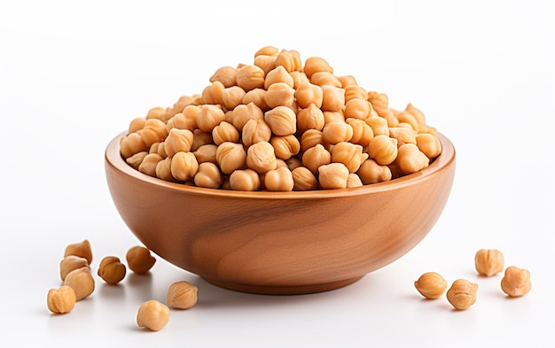 quotChickpeas in a Bowl on White Backgroundquot