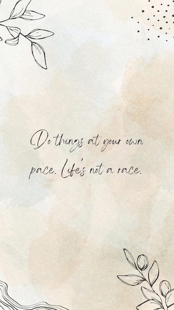 Photo quote watercolor background sketch doodle floral instagram story 1