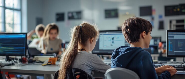 Photo quothightech coding workshop with advanced equipmentquot