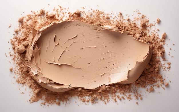 quotNatural Beige Foundation Against a White Backgroundquot