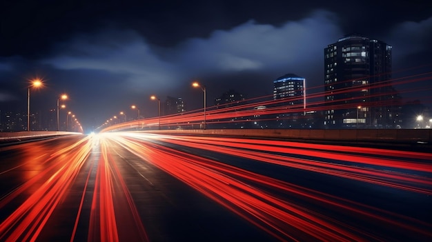 quotNighttime Highway Streaksquot Long Exposure Photography Ai