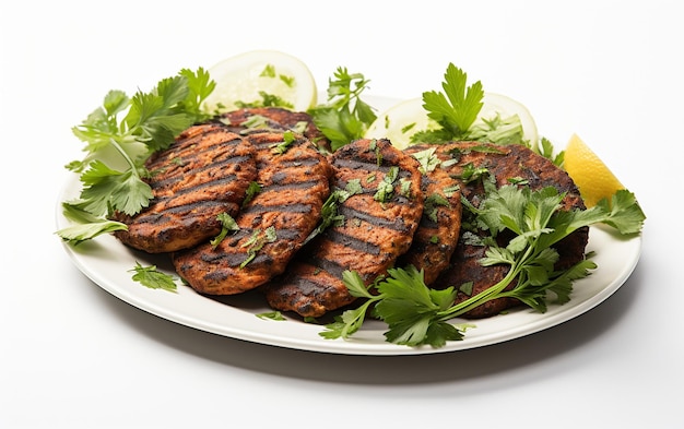 Photo quotshami kebabs on a white backgroundquot