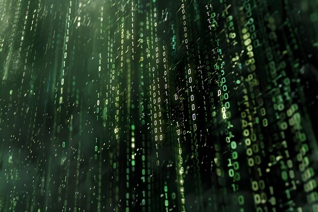 quotvertical flow of binary code in digital background connotations of hacking and technologyquot concept technology binary code hacking digital background cybersecurity