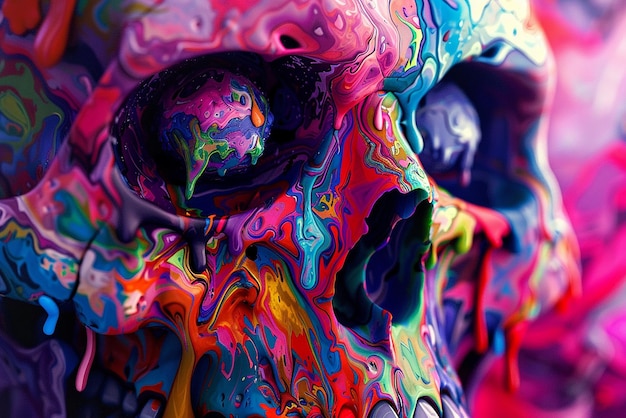 quotVibrant and Detailed Trippy Colors in Photorealistic Stylequot
