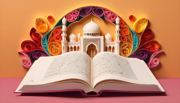 quran book quilling