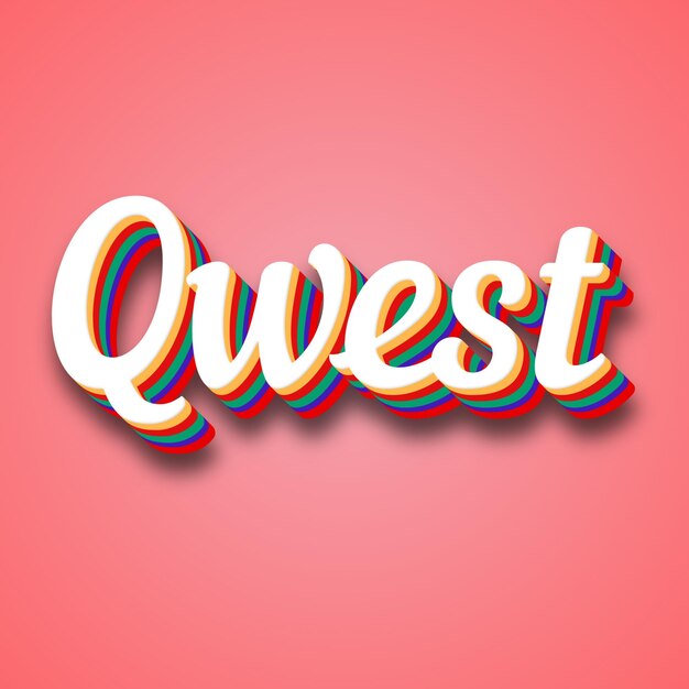 Photo qwest text effect photo image cool