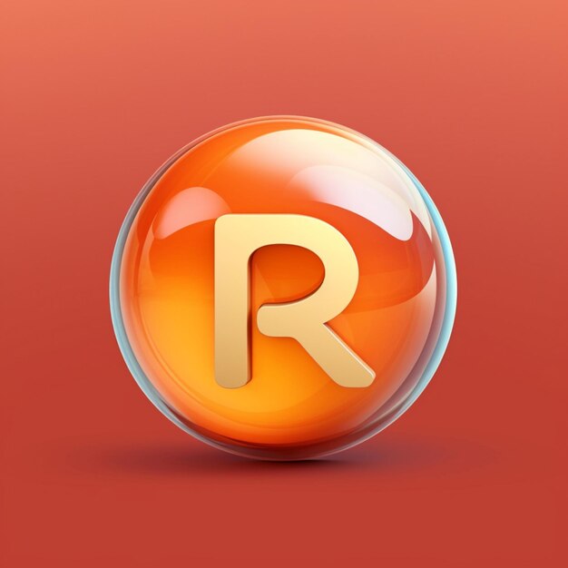 Photo r letter logo icon design