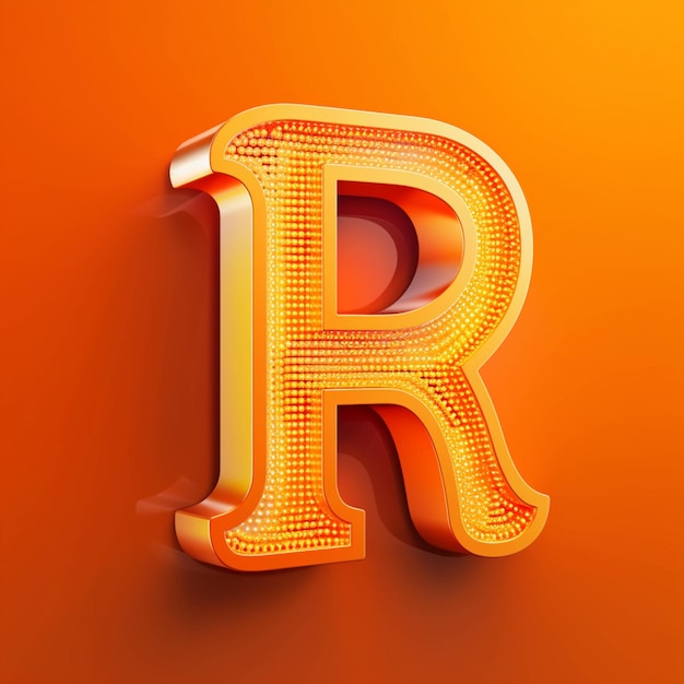 R letter logo icon design