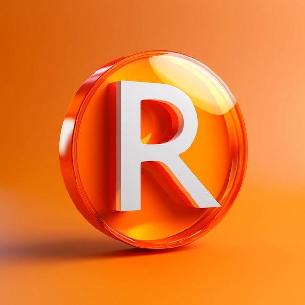 R letter logo icon design