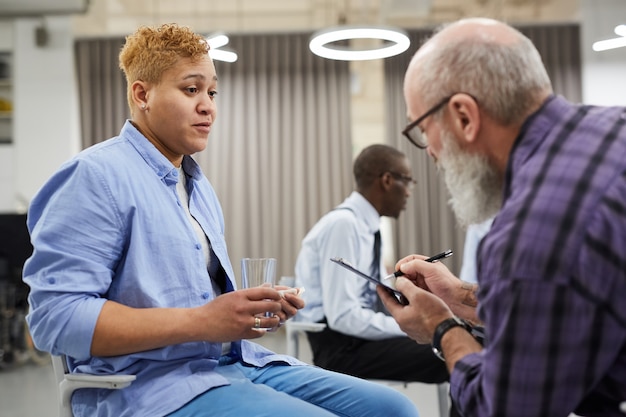 Foto raadpleging van geestelijke gezondheid