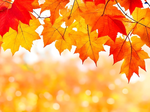 raam van herfst gekleurde herfst bladeren in de wind overlay textuur met kopie ruimte