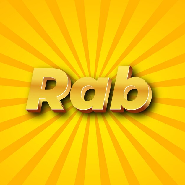 Rab Text effect Gold JPG attractive background card photo confetti