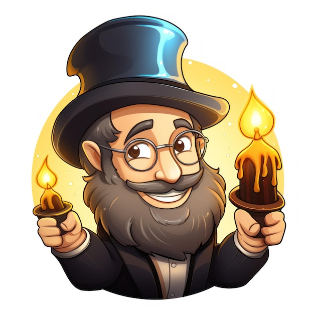 Rabbi icon for Hanukkah