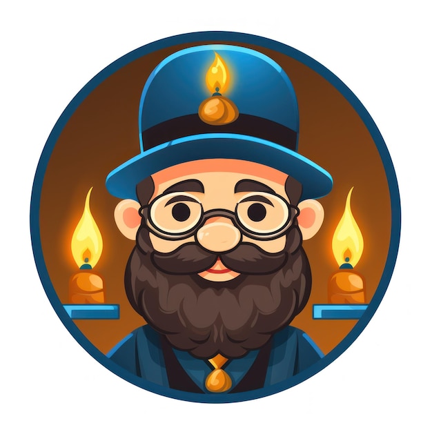 Rabbi icon for Hanukkah