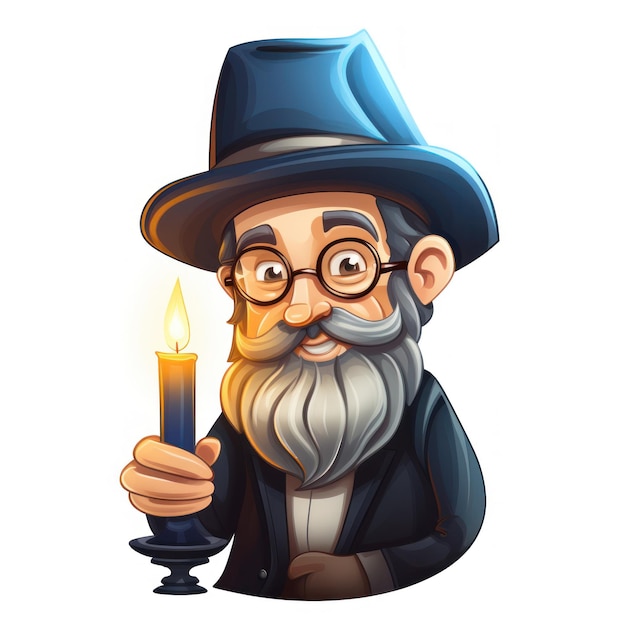 Photo rabbi icon for hanukkah