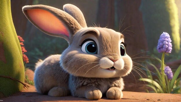 A rabbit cartoon character