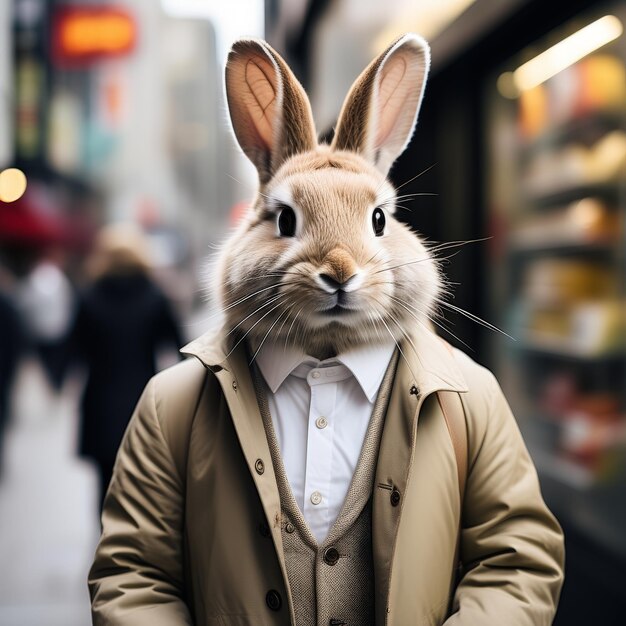 Кролик в городе кролик в городе