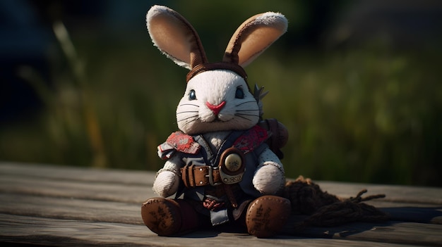 A rabbit from the game rabbit