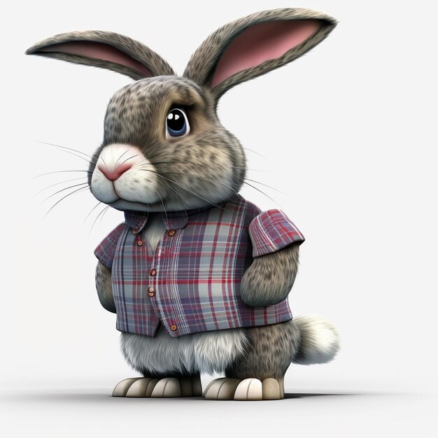 Rabbit full body character Vector Illustration