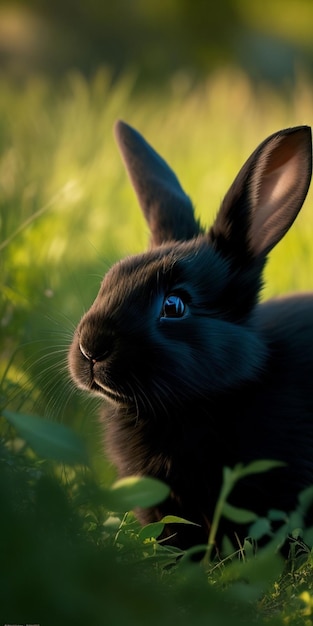 Rabbit in nature photo