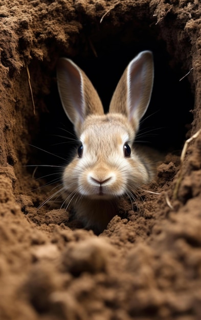 Rabbit's Earthy Burrow Construction