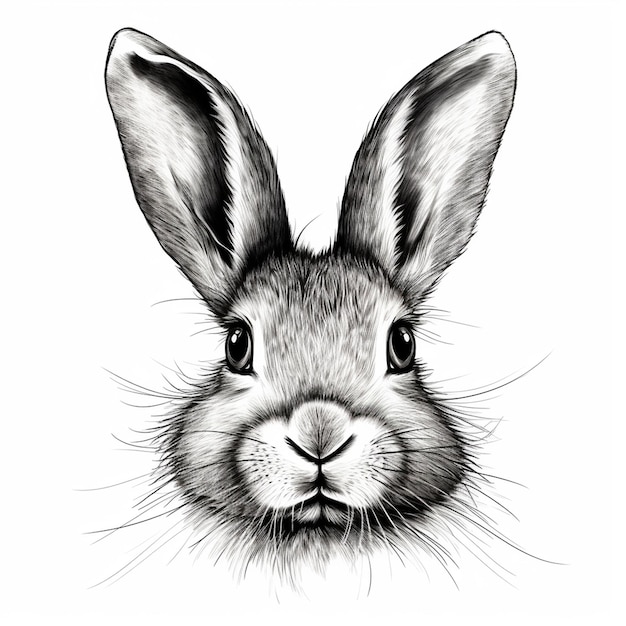 A rabbit sketch