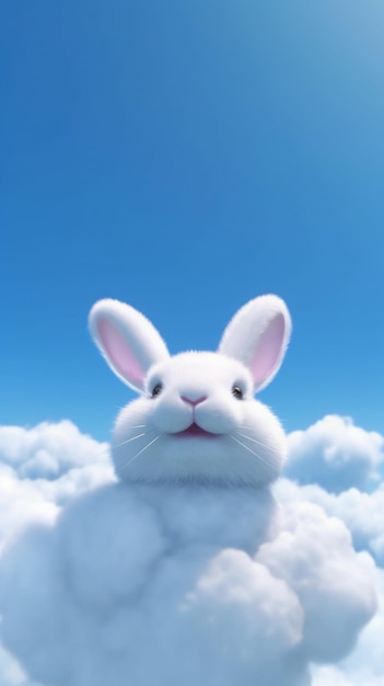 A rabbit in the sky