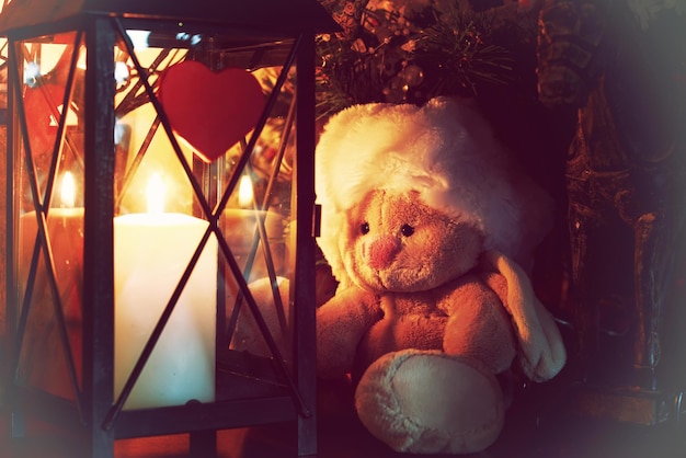 Rabbit toy candle lamp