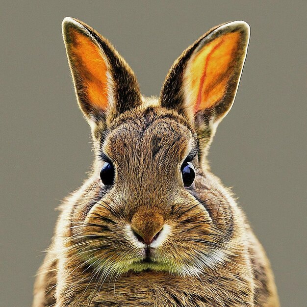 a rabbit with a big smile on its face