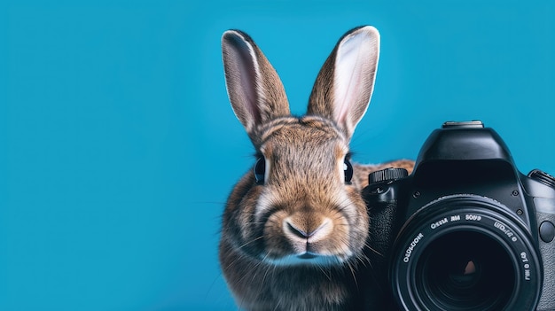 A rabbit with a camera