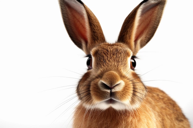 A rabbit with a white background