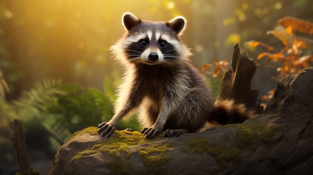 Raccon high quality background