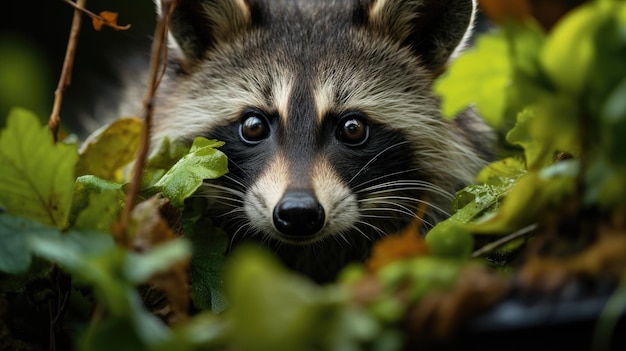 raccoon professional photography and ligh