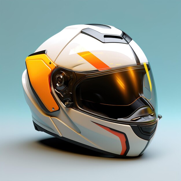 Photo the race bike helmet for racer and rider