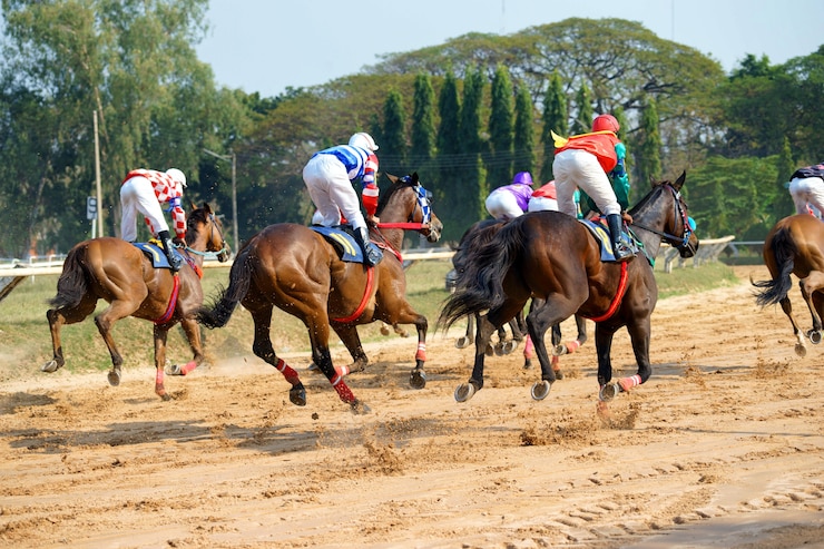 Photo 騎手とレースの馬