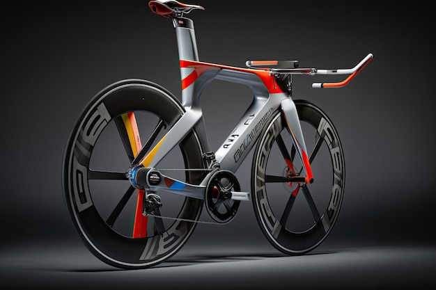 Racecrossfiets met strak design en geavanceerde technologie op professionele racebaan