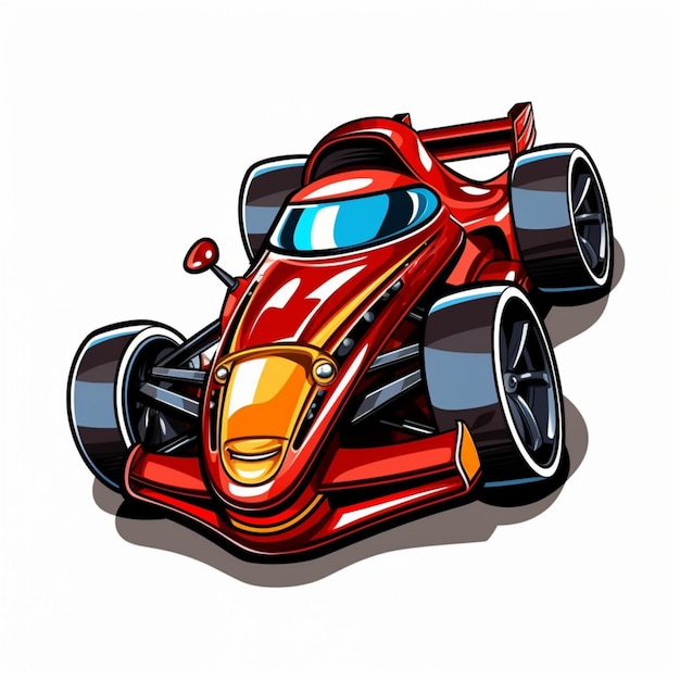 Photo racing car cartoon logo 11